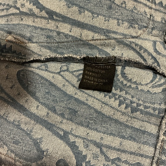 Solitaire Women's Blue Paisley Jacket - Picture 8 of 8